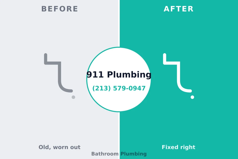 Before and after: plumbing repair Hazel Green, WI